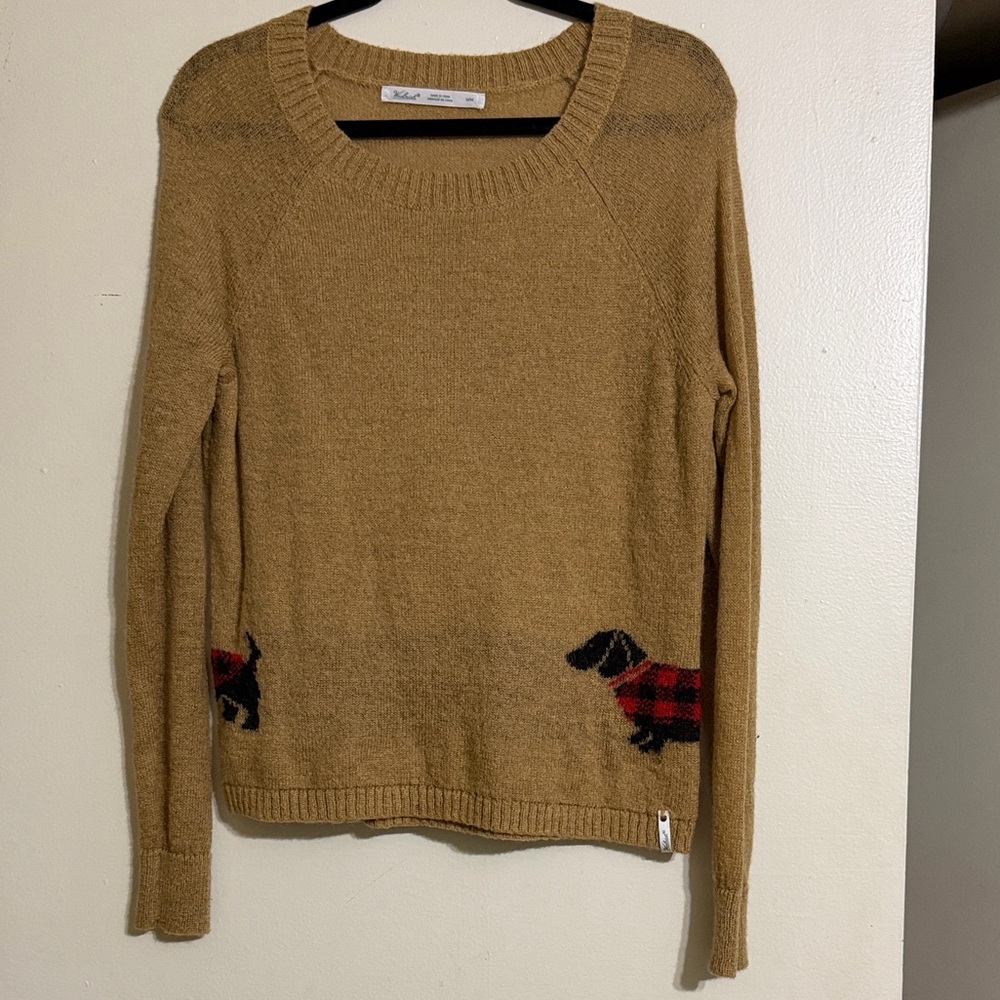 Woolrich Dachshund Weiner Dog Wool Sweater